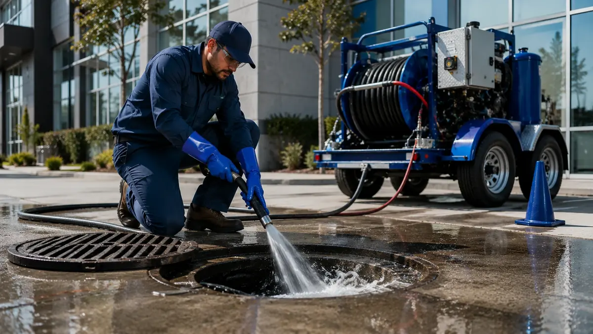 Commercial Hydro Jet Drain Cleaning in Santa Clarita