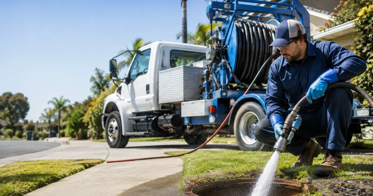 Hydro jet sewer cleaning Santa Clarita