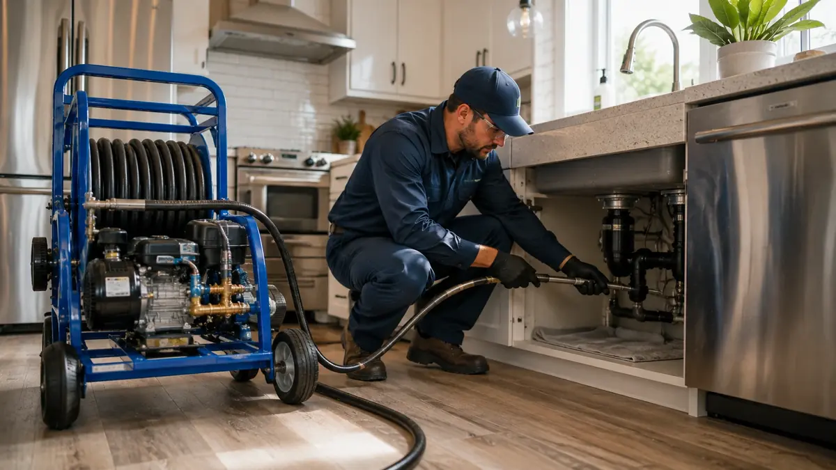 Kitchen Drain Hydro Jetting in Santa Clarita